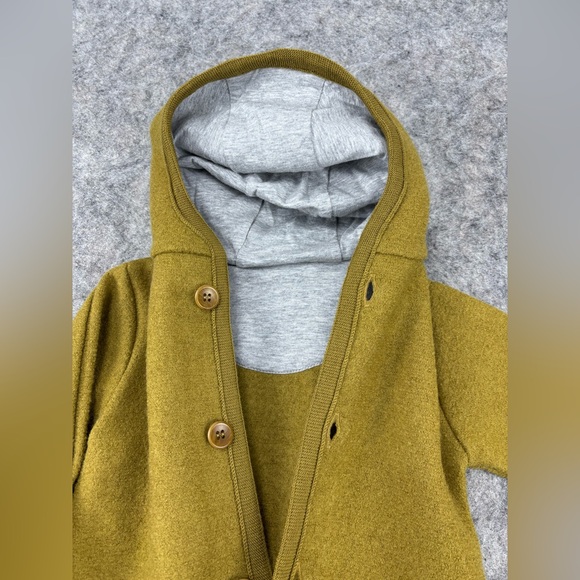 Disana | Boiled Wool Overalls | Safron | Baby Size 3-6 Months - Picture 3 of 12